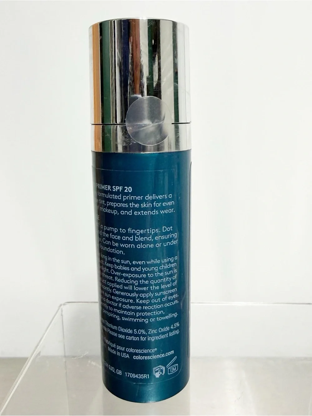 COLORESCIENCE Bronzing Primer SPF 20 ~ Prime, Bronze, Protect ~ 1 oz